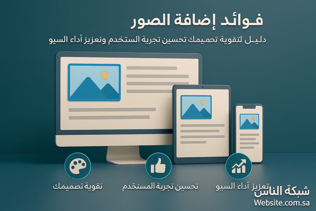 Designer فوائد إضافة الصور وأنواعها إلى محتويات صفحات المواقع تقوية تصميم الموقع وتحسين تجربة المستخدم وتعزيز أداء السيو
