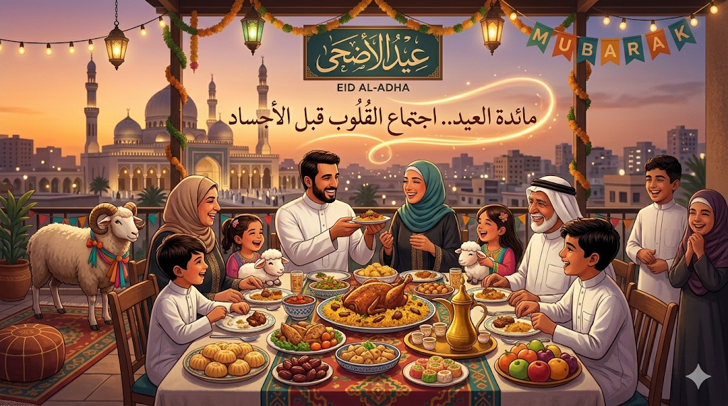 مائدة العيد.. اجتماع القلوب قبل الأجساد