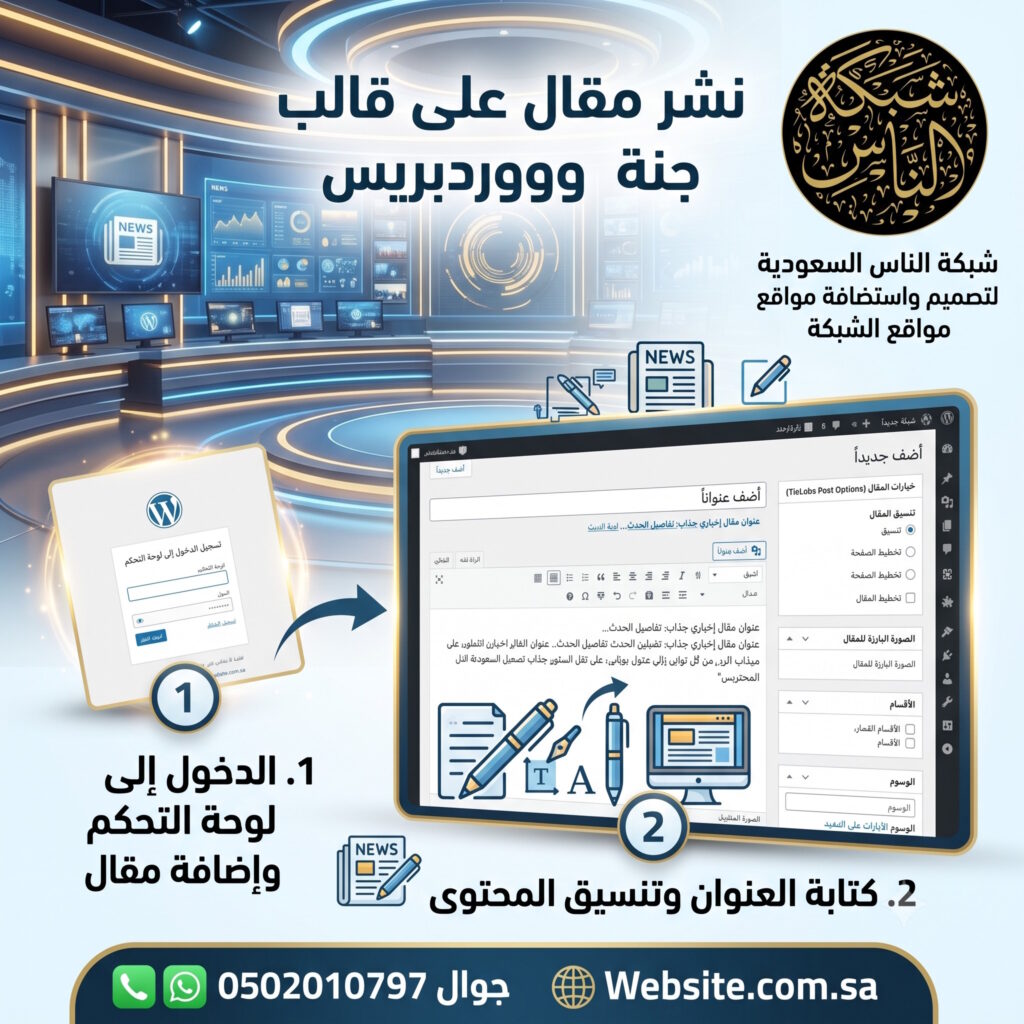 نشر مقال على قالب جنة ووردبريس تسجيل الدخول واضافة بوست