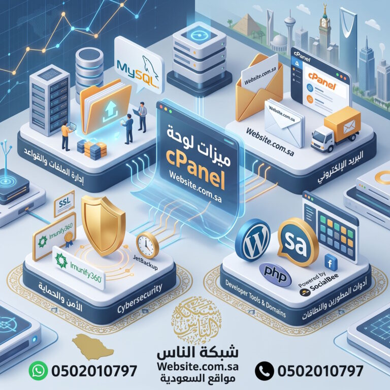 كامل مميزات لوحة تحكم cPanel مرتبة حسب الأهمية لإدارة مواقع الإنترنت باحترافية