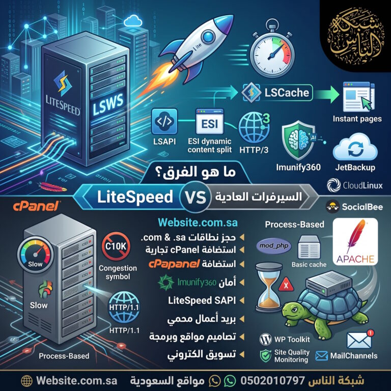 ما هو الفرق بين سيرفر LiteSpeed وسيرفرات الويب العادية؟