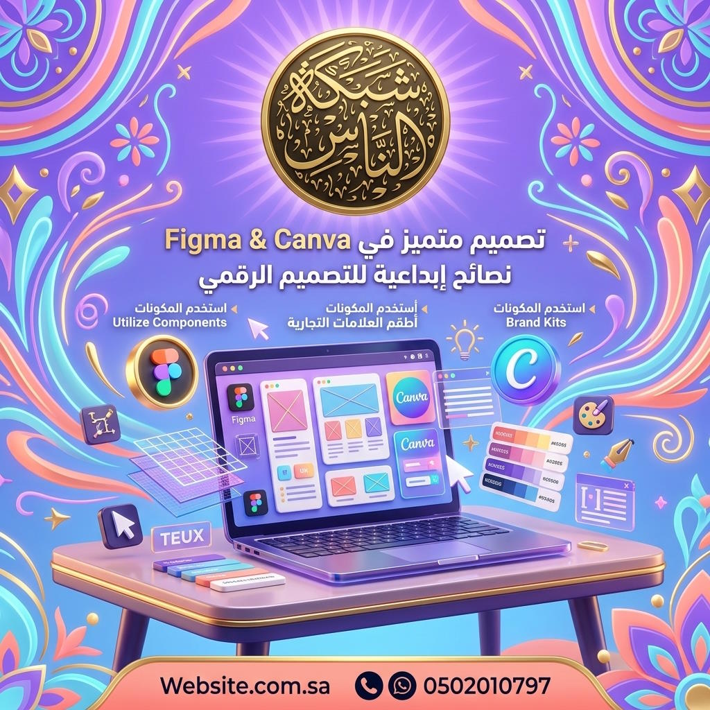 نصائح عملية وأدوات لتصميم الصور الرئيسية Figma و Canva