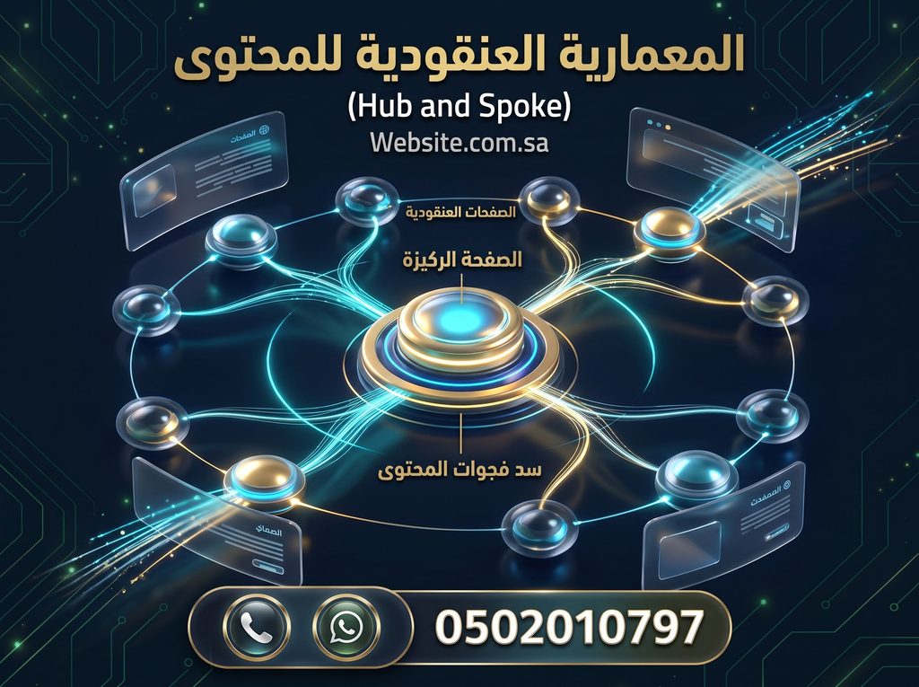 هيكلية المقال الركيزة Pillar Page المعمارية العنقودية للمحتوى Topic Clusters هندسة بناء الموقع