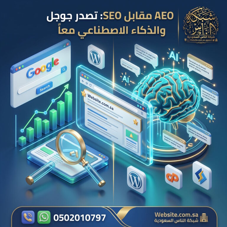 الفرق بين AEO و SEO: دليلك الشامل لتصدر محركات البحث ومحركات الإجابة بالذكاء الاصطناعي مقارنة تفصيلية بين تحسين محركات الإجابة AEO وتحسين محركات البحث SEO: كيف تجمع بين الاستراتيجيتين لضمان ظهور موقعك في إجابات الذكاء الاصطناعي ونتائج بحث جوجل معاً؟